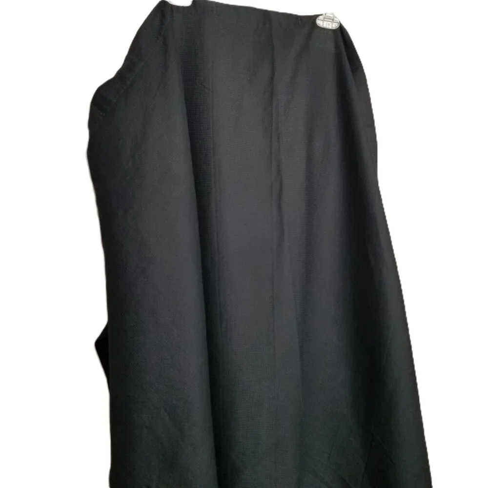Ellery Homestyles Black Blackout Curtain Panel 42x54 Cream Liner Rod Pocket